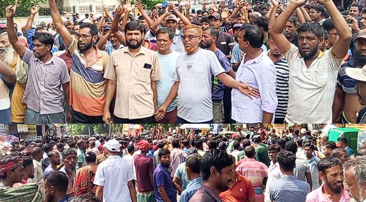 যশোরে ব্যাটারিচালিত অটোরিকশা বন্ধে অভিযান, শ্রমিক বিক্ষোভ